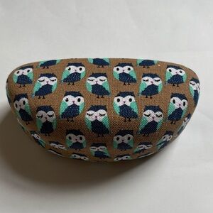 Owl Patterned Glasses Case